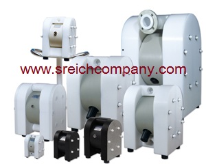 ปั๊มดับเบิ้ลไดอะแฟรม ขับเคลื่อนด้วยลม รุ่นพลาสติก รุ่น PE – PTFE เป็นปั๊มสำหรับ ดูด จ่าย ขนถ่าย Transfer ของเหลว ของหนืด เหมาะสำหรับดูดจ่ายสารเคมีที่มีฤทธิกัดกร่อนสูง